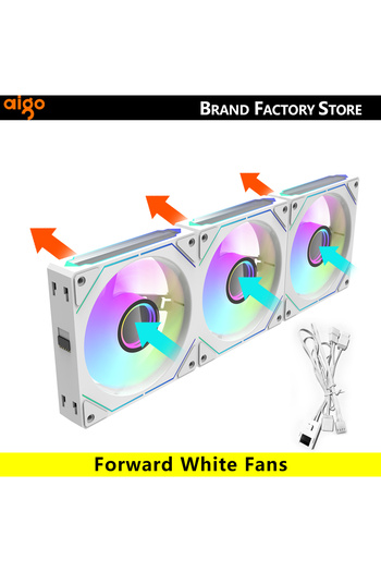 Choice3 A-RGB AS SHOWN White Forward Aigo AS12 120MM Fan Argb Pc Case Ventiladores Wireless Splicing Cpu Wat