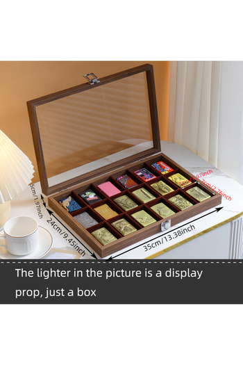 Choice Walnut lighter case Lighter storage box windproof lighter display shelf collection box exhibition sh