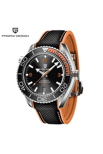 Choice1 Orange PAGANI DESIGN 42MM Japan movement Men Mechanical Watch 100M Waterproof Sapphire Crystal Ceram