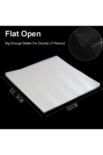 Choice Flat Open 12 Inch Opp Gel Recording Protective Sleeve For Turntable Player Lp Vinyl Record Self Adhe