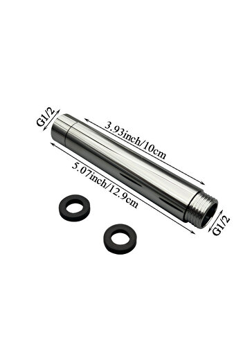 Choice 10cm Chrome 10/15/20/25/30cm Shower Head Extension Arm G1/2 , Shower Head Extender Water Outlet Dura