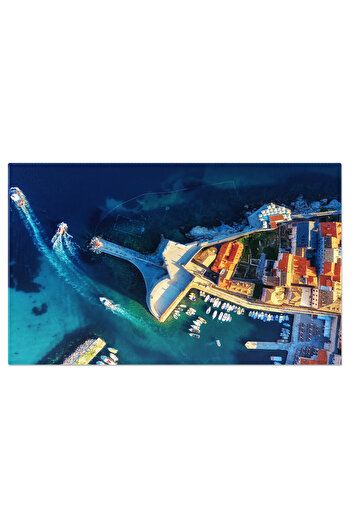 StoryGift Romania Canvas Painting 70 X 50cm Warm Evening Atmosphere In Dubrovnik, Croatia Dubrovnik, Croatia, Stg Time