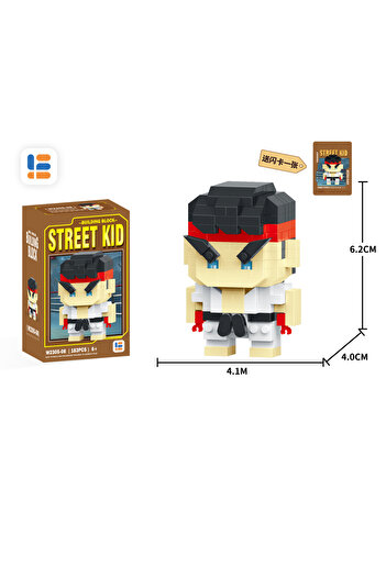 Choice10 With Box JM230508 Anime Street Fighter Fighting Game Action Building Blocks KenMasters Hoshi Ryu ABS