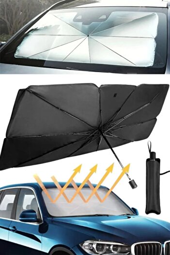 Anadolu Saray Car Sun Shade Protector Parasol Compatible with All Vehicles Auto Front Windshield Sunshade Vehicle Parasol