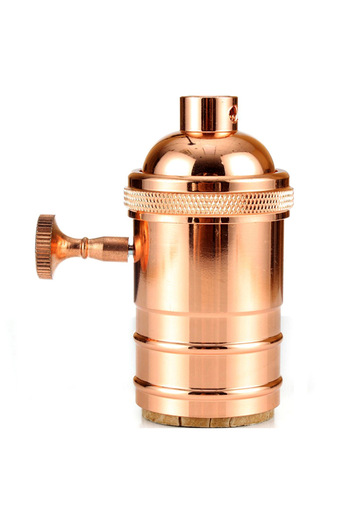 Choice E27 Rose gold 1 Pc Classic Retro E27 Lamp Socket Vintage Light Holder Industrial Bulb Lamp Bases L