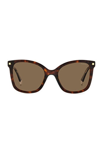 Polaroid Women's Sunglasses PLD 4151/S/X 086SP, Plastic, Havana, 53 mm