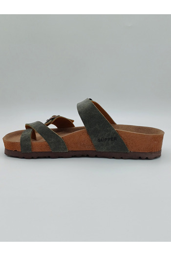 Slipper Γυναικείες Χακί Σαγιονάρες Beach Sea Daily ελαφριές άνετες παντόφλες
