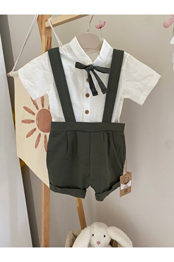 Lovelybird Bebezade Green Men's Solapet Suit