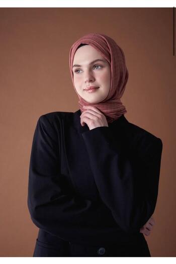 Modakaşmir Σάλι Misto Cotton Marsala Color