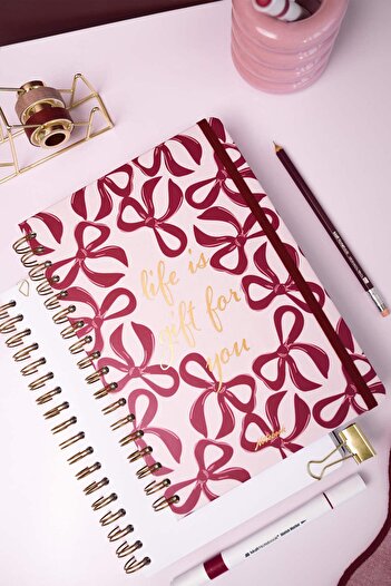 Matt Notebook B5 17x24 cm spirală elastică simplă, fără linii, fără date, fundite pentru blocnotes