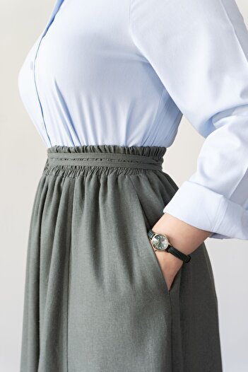 hrmonny Lined Linen Skirt