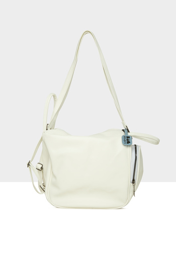 Bagmori White Women's Pocket Strap and Backpack M000008621