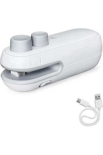 Generic Mini Bag Sealer, Handheld Heat Vacuum Sealer, 2 in 1 Sealer and Cutter, Portable Resealer Ma