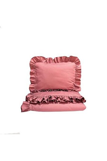 CT STONES Duvet Cover Set Double with Rose Dry Frills