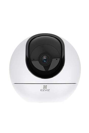 EZVIZ كاميرا H6 3K الذكية للمنزل، مزودة بخاصية Wi-Fi، وعدسة 4 مم، وتتبع تلقائي للتكبير، واكتشاف الإنسان والحيوانات الأليفة بالذكاء الاصطناعي - R100-1