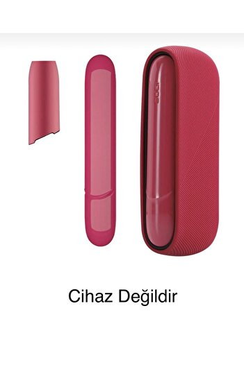 Zigver 3 In 1 Durumda Iqos Için 3.0 Tam Koruyucu Kapak Yan Kapak Ile Üst Kapağı Kabuk Iqos Duo Rose Red