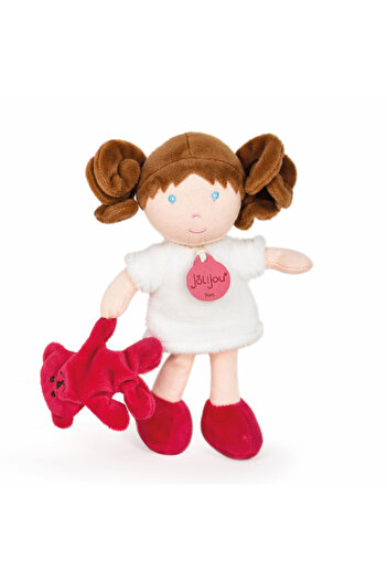 JOLIJOU Plush doll - Blanche, 21 cm, white