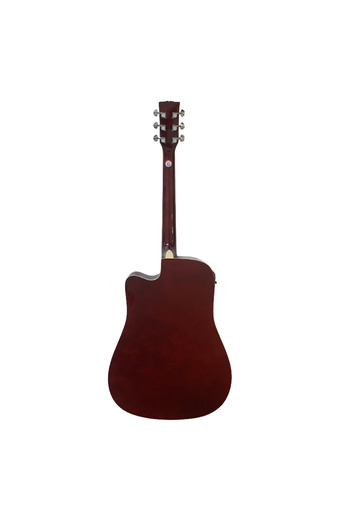Parrot Electro Acoustic Guitar, Parrot DG200CE WRS, Red, with cutaway and 4-band EQ