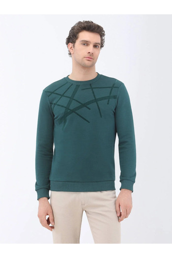 Kip Crew Neck Green Sweatshirt