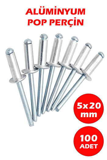 Şenzen 5x20 Alüminyum Pop Perçin 100 Adet