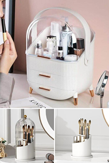 Piev House by House Super 2 in 1 Brush Holder Makeup Organizer Set