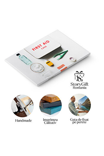 StoryGift Romania Canvas Print - First Aid Kit: Care, Equipment and Safety