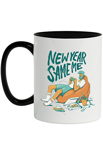 StoryGift Romania Cana Cu New Year Same Me, Pizza, Controller, Barbat, Multicolor 330 Ml, Ceramica, Cu ,stg