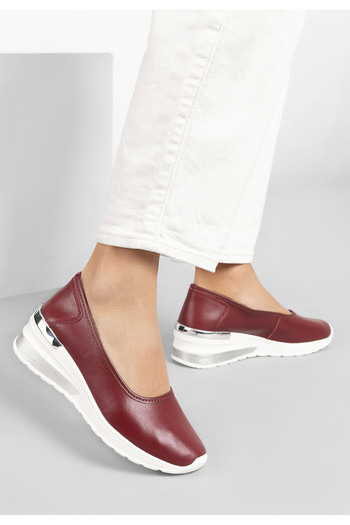 B T Shoes Pantofi Cu Platforma Grena Morgan