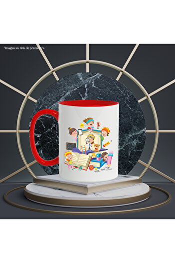StoryGift Romania Cana Cu Carti, Tabla, Matematica, Creion, Minge, Basket, Tenis, Ursulet, Multico, Cu ,STG