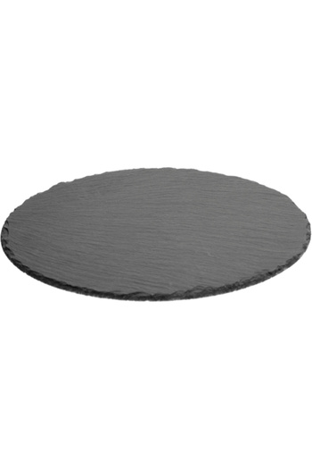 Secret de Gourmet Elegant Round Buffet Slate Plate 32 cm