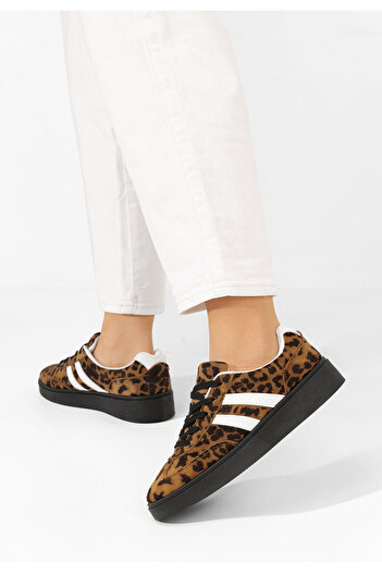 B T Shoes Leopardí dámské tenisky Dalene
