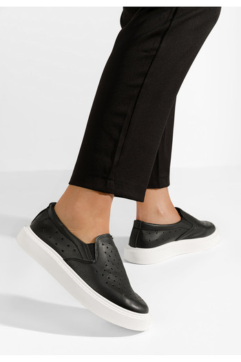 B T Shoes Černé dámské espadrilky Keyia
