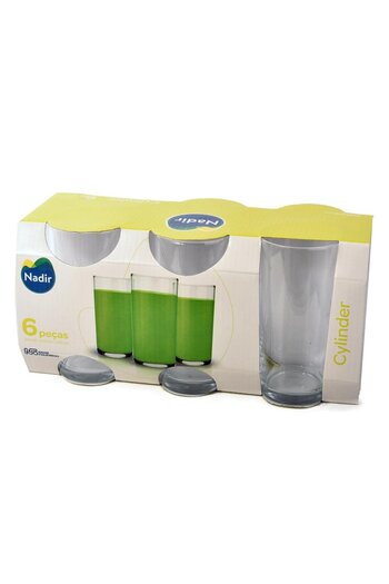 Generic 6-piece clear glass cup set - 300 ml
