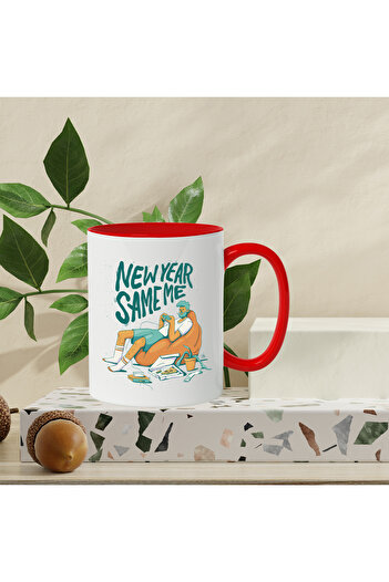 StoryGift Romania Cana Cu New Year Same Me, Pizza, Controller, Barbat, Multicolor 330 Ml, Ceramica, Cu ,stg