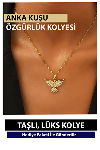 Nehir Çok yönlü Simurg Anka Kuşu Kişilik Kolye Kolye Kadınlar İçin Atın Kaplama Takı Sevgili Hediyesi