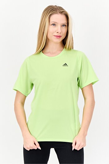adidas Women Sportswear Fit Short Sleeve Running T-Shirts, Lime Green