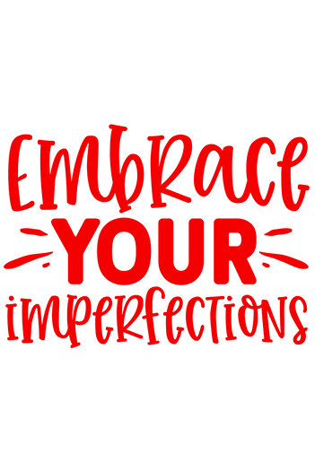 StoryGift Romania 90CM Exterior Adhesive Sticker with a message that encourages you to embrace your imperfections, Vi