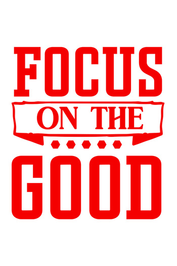 StoryGift Romania 90CM Exterior Adhesive Sticker with a message that encourages you to focus on the good things, Viny