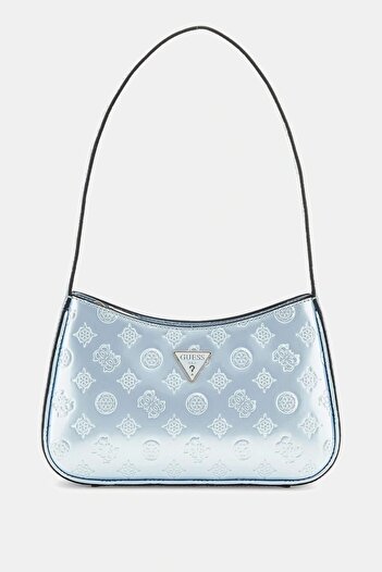 Guess Arnela Top Zip Shoulder Bag Women's Blue Shoulder Bag Hwtg9496170-Pbo
