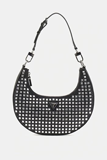 Guess Lua Small Hobo Women's Black Shoulder Bag Hwim9205010-Bla
