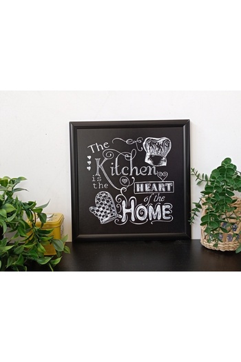 Wooden Factory The Kitchen Is the Heart of the Home, Kitchen Is the Heart of the Home Plastic Framed Painting