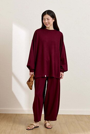 Ceylan Otantik Burgundy Shalwar Suit