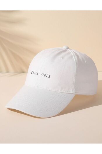 GYES Chıll Vibes з принтом білий унісекс класична модель з регульованою застібкою-липучкою