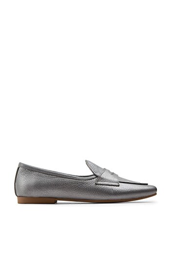 Deery Genuine Leather Gray Women's Ballerinas