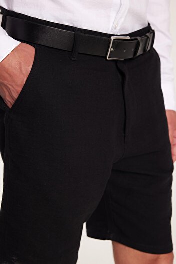 Tudors Men's Regular Relaxed Fit Side Pocket Zippered Bermuda Shorts