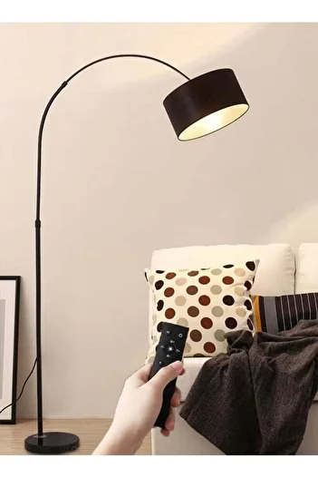 Generic Domuik Floor Lamp For Led Stand Vintage Arc Pole Light With Warm Light Remote Control For Living Roo