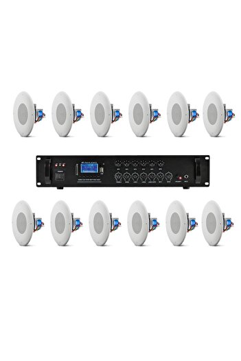 JBL System 12 ceiling speakers JBL CSS8004, USB, Bluetooth, FM, 6 Zones