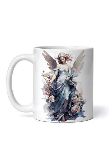 OEM Personalized white mug, Angel of Souls, INOVATIX®. 330ml