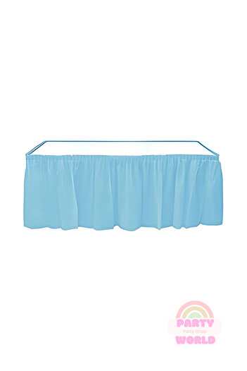 party world Plastic Table Skirt Blue – 1 Piece