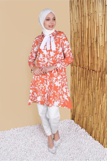 Alvina Flower Patterned Tunic 41804